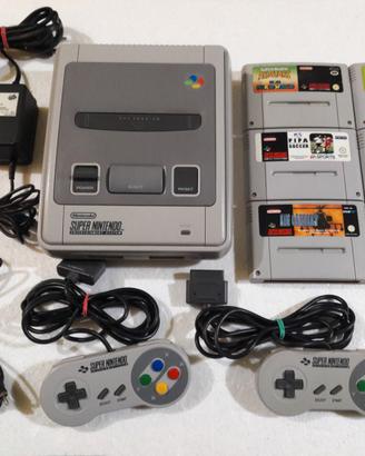 Super Nintendo Snes PAL ITA completa + 6 giochi