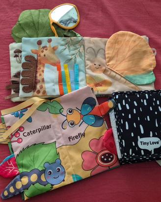 set trelibri stoffa per neonati 