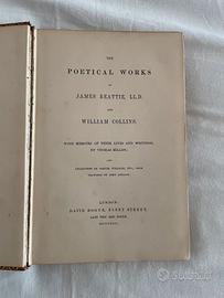 Libro antico The Poetical Works of James Beattie..