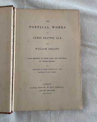 Libro antico The Poetical Works of James Beattie..