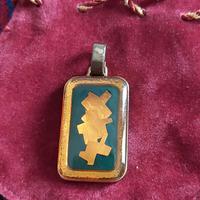 Pendaglio Jules Berthet foglia oro