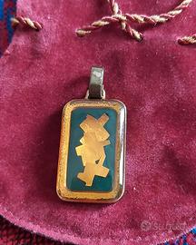 Pendaglio Jules Berthet foglia oro