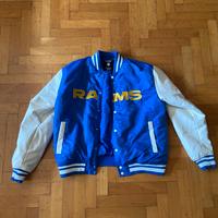 Giacca varsity blu “RAMS” Pull&Bear taglia M