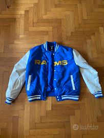 Giacca varsity blu “RAMS” Pull&Bear taglia M