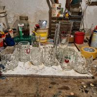 set 8 bicchieri birra varie dimensioni 