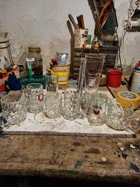 set 8 bicchieri birra varie dimensioni 