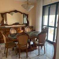 Sala da pranzo stile barocco marmo verde