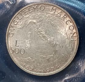 #2327 – Una moneta 500 Lire Italia G. MARCONI