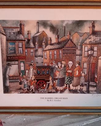 Stampa artista inglese B J Gordon