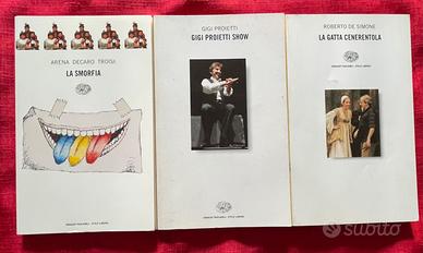 Lotto tre libri di teatro della Einaudi