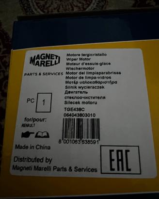 Motorino Tergicristallo Anteriore TGE438C