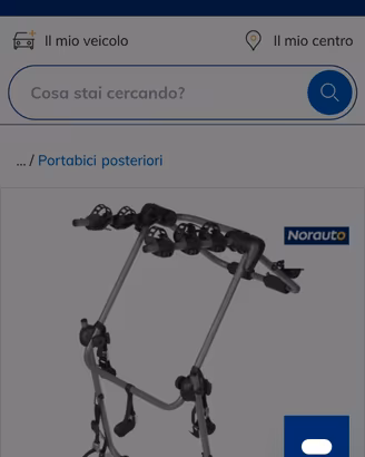 Portabici posteriore per auto 
