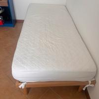 Letto singolo 210x90cm + materasso 200x90 cm