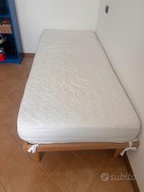 Letto singolo 210x90cm + materasso 200x90 cm