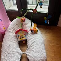 Cuscino allattamento+carillon Chicco
