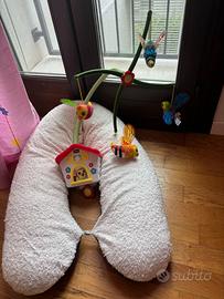 Cuscino allattamento+carillon Chicco