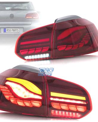 FANALI FULL LED VOLKSWAGEN VW GOLF 6 LIGHT BAR OLE