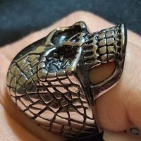 anello acciaio teschio 