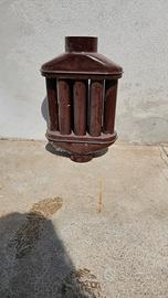 Tubazioni  marroni per stufa