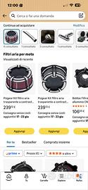 Filtro sportivo per Touring twin cam Sportster XL