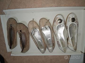 3 paia ballerine nr 37 Alviero Martini