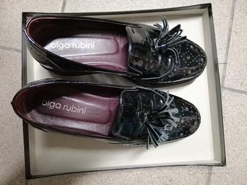 Scarpe donna nere 38 vernice Olga Rubini