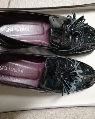 Scarpe donna nere 38 vernice Olga Rubini