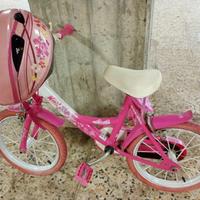 Bici bambina Winx con caschetto