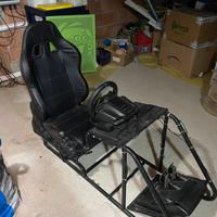 Postazione completa di guida per videogiochi