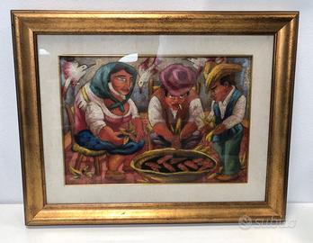 Quadro Olio su Cartone 35x50 firma Roberto Sguanci