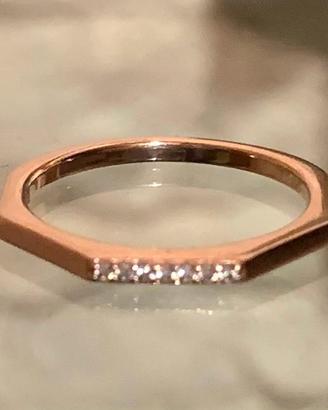 Anello Pandora oro rosa e pavé nuovo