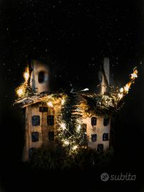 Portamatite Artigianale in Legno e Muschio