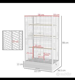 gabbia pappagalli 