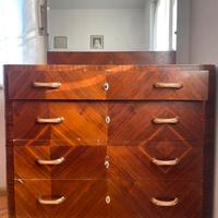 Cassettiera settimino con specchio 55x120 h170cm