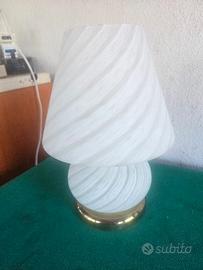 LAMPADA DA TAVOLO FUNGO VINTAGE VETRO MURANO 1970