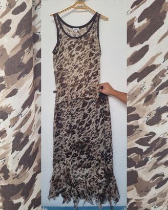 Completo due pezzi vintage pura seta Marella