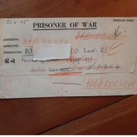 PRIGIONIERI GUERRA 1944.Lettera Orano-Eye Suffolk