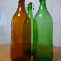 bottiglie 2 litri di vetro con tappo 