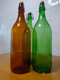 bottiglie 2 litri di vetro con tappo 