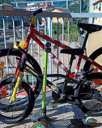 2 BICICLETTE + MONOPATTINO