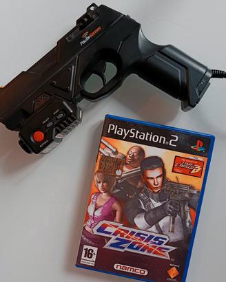 PS2 pis.tola ultimate sho.oter + gioco Crisis