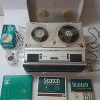 Registratore a bobine grundig tk19l con microfono