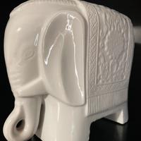 Elefantino ceramica bianca