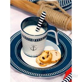 MARINE BUSINESS SET 6 PIATTI DESSERT SAILOR SOUL Ø
