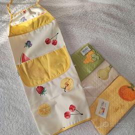 🍊🍇Set di canavacci con grembiule🍐