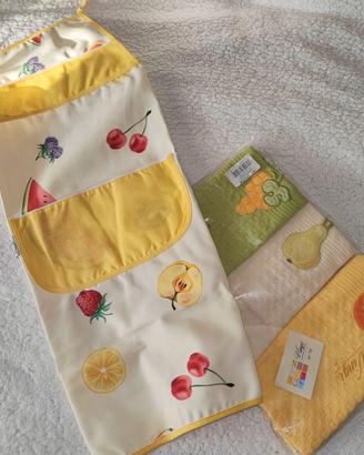 🍊🍇Set di canavacci con grembiule🍐