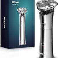 KENSEN Rasoio Elettrico Barba, Uomo Wet & Dry IPX7