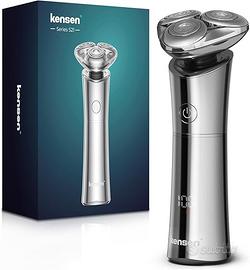 KENSEN Rasoio Elettrico Barba, Uomo Wet & Dry IPX7