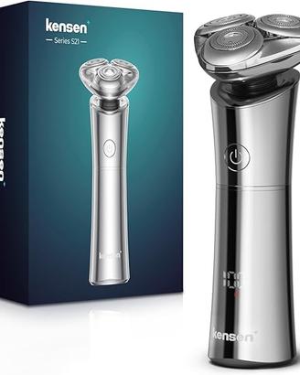 KENSEN Rasoio Elettrico Barba, Uomo Wet & Dry IPX7