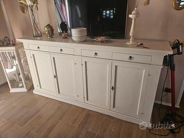 MADIA / CREDENZA STILE SHABBY CHIC IN LEGNO 